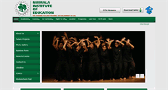 Desktop Screenshot of nirmalainstitute.org