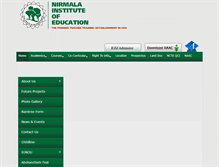 Tablet Screenshot of nirmalainstitute.org